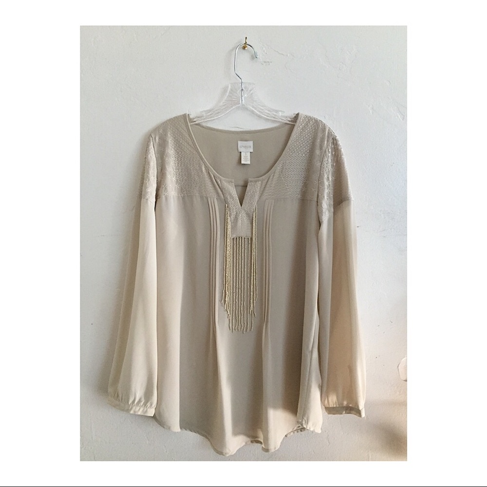 Chico’s Beige Blouse
